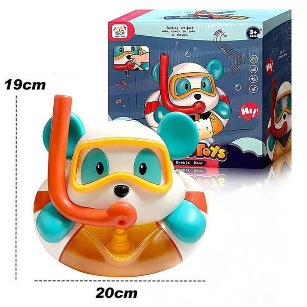 Baby Bath Toy Diving Bear Automatic Bubble Maker Play 12 Songs Carousel 2