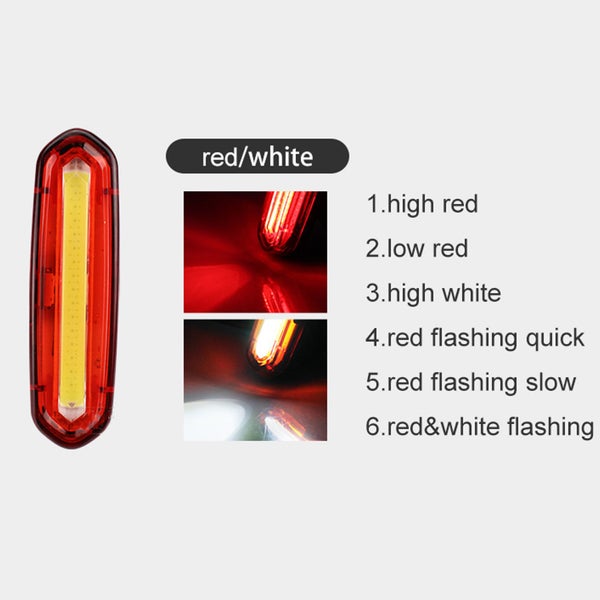 TWO Colors Light - Rechargeable / Front Light / Rear Light / Taillight Carousel 6