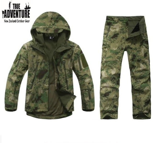 Waterproof Tactical A-TACS FG Jacket & Pants Combo - Choose size as listed below Carousel 1