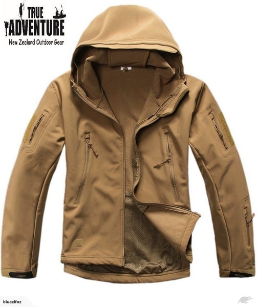 Waterproof Tactical TAN SOFTSHELL jacket - Hot deal Carousel 1