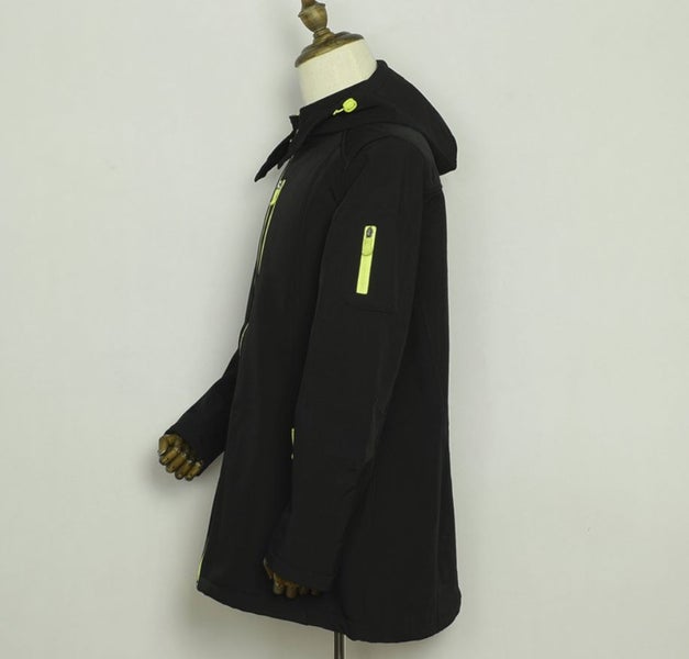 Waterproof Fleece Lined softshell Jacket black - Choose size Carousel 2