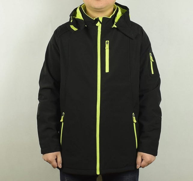 Waterproof Fleece Lined softshell Jacket black - Choose size Carousel 4