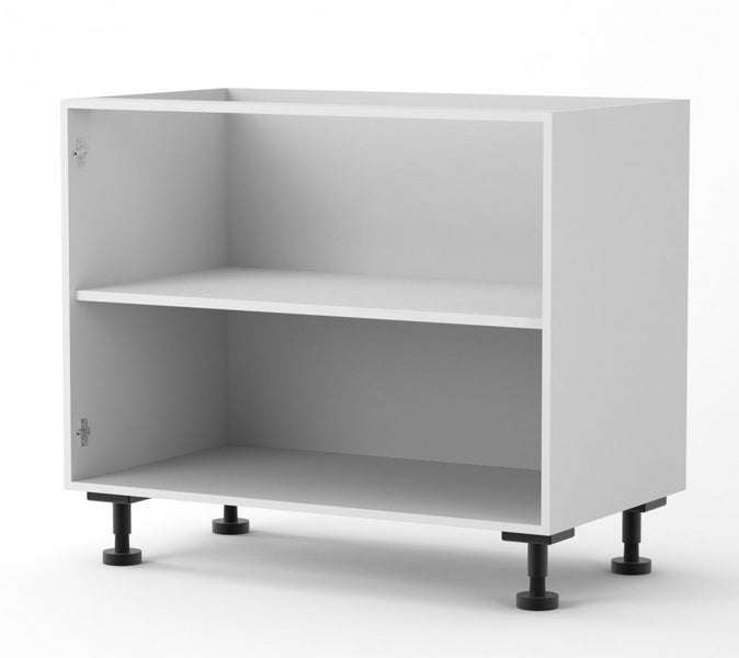White Matte 1000mm Wide Kitchen Cabinet Carousel 2
