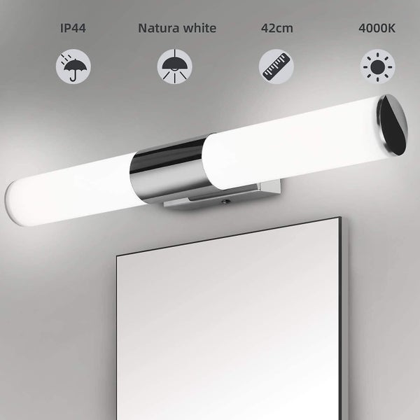 Bathroom Mirror Lamp 42cm - 12w 1000lumen Led Wall Light, Natural White 4000k, I Carousel 1