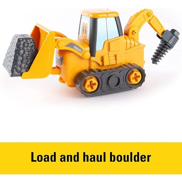 John Deere Kids Children Build-A-Buddy Vehicle Building Toy Backhoe Loader 3y+ Carousel 2