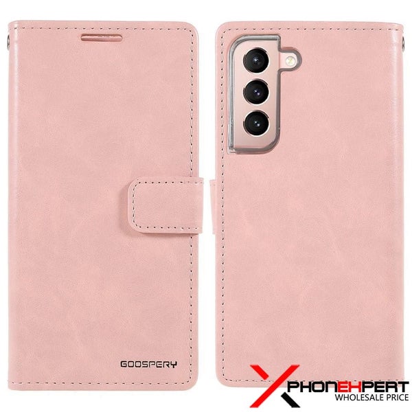 SAMSUNG S24 Plus Goospery Blue Moon 3 Card Slots PU leather wallet Case ROSEGOLD Carousel 1