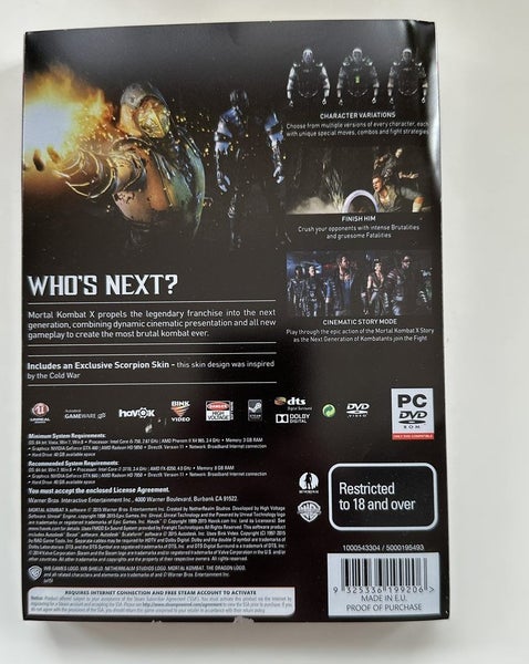Mortal Kombat X Special Edition Steel book- PC (Case only) Carousel 2