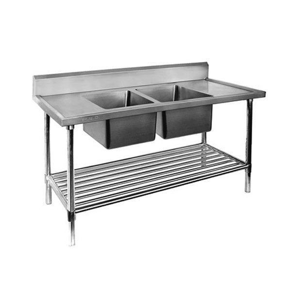 Modular Systems Double Centre Sink Bench With Pot Undershelf DSB6-1200C/A Carousel 1