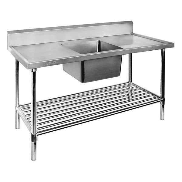 Modular Systems Single Centre Sink Bench With Pot Undershelf SSB7-1800C/A Carousel 1