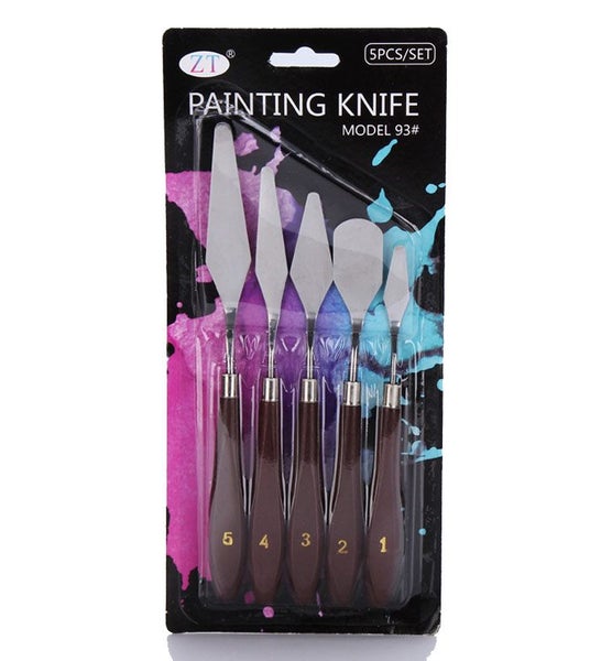 5pcs Stainless Steel Painting Knife Carousel 1