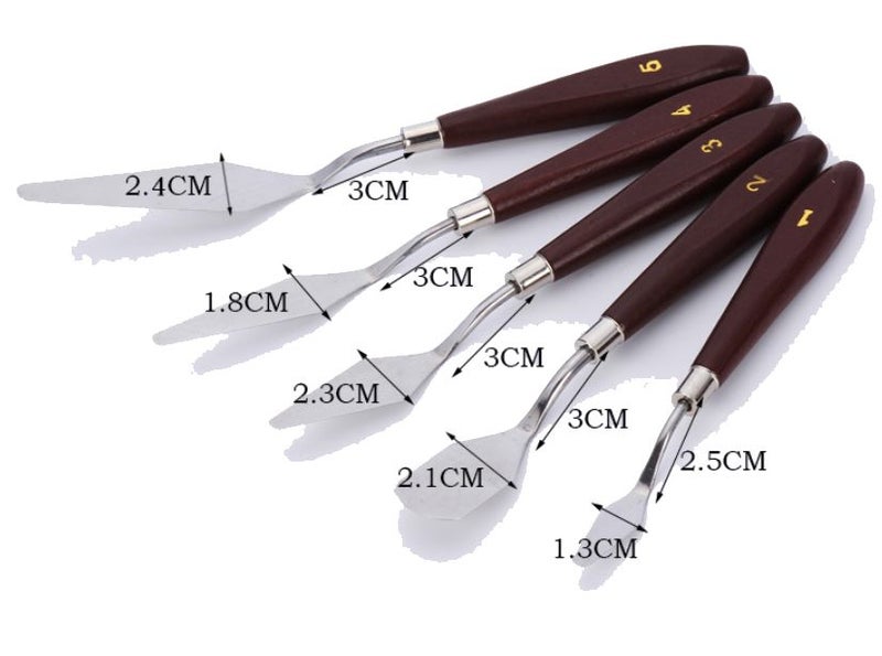 5pcs Stainless Steel Painting Knife Carousel 2