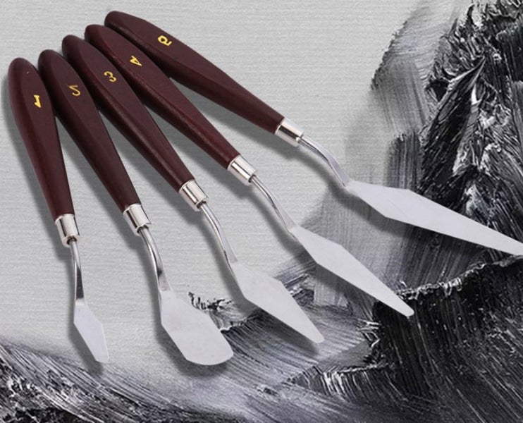 5pcs Stainless Steel Painting Knife Carousel 4