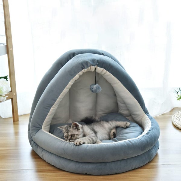 NEW Pet Dog Cat Tent House Kennel Extra Warm Nest NEW Carousel 1