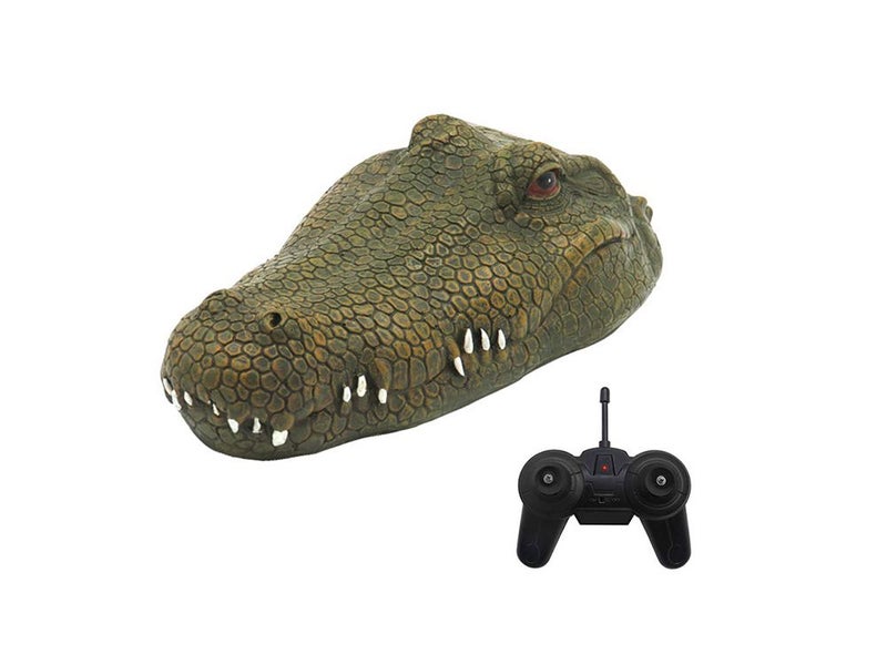 RC Boat 2.4G Remote Control Electric Racing Boat with Simulation Crocodile Head Carousel 1