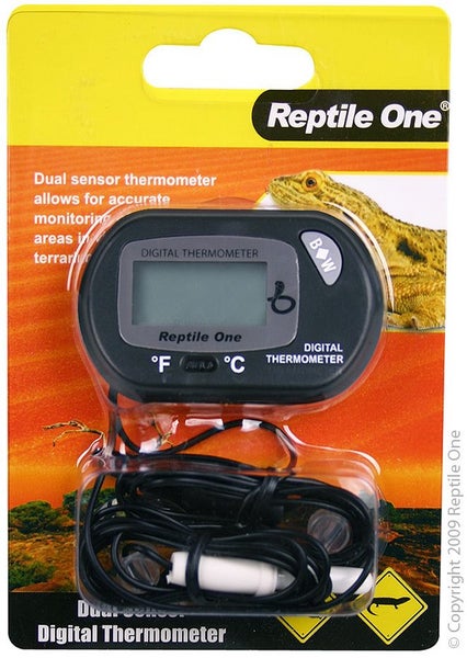 Reptile One Thermometer LCD Dual Zone Sensor Carousel 1