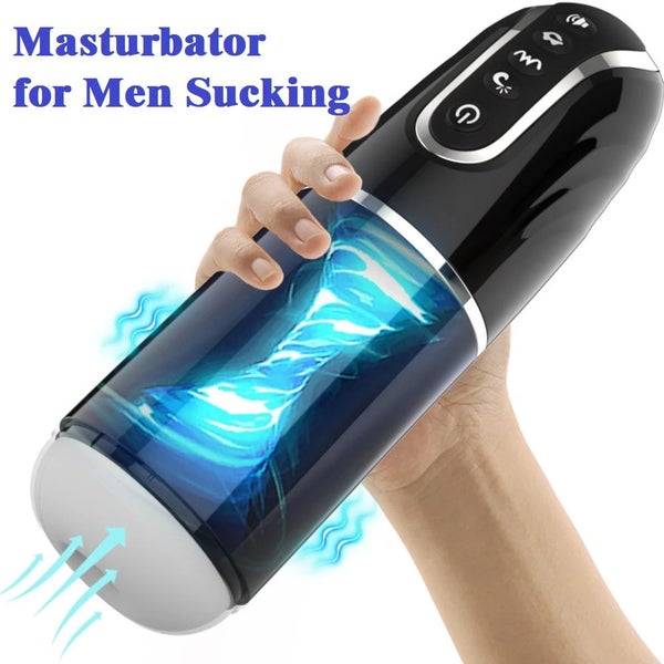 Masturbator for Men Sucking Vibrating Real Pussy Blowjob Machine Male Sex ToyMen Carousel 1