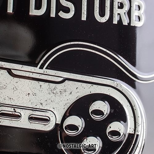 Nostalgic Art 20x30cm Medium Metal Wall Hanging Sign Gaming in Progress Decor Carousel 2