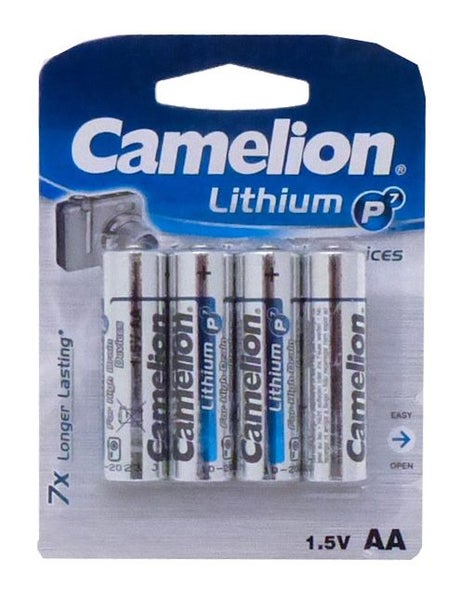 .AA Lithium, Camelion Quality Batteries x 4 Carousel 1