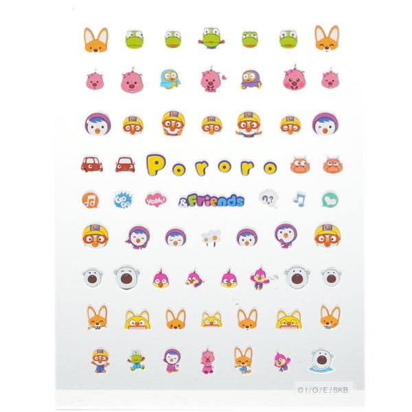 APRIL KOREA - Pororo Nail Sticker - # PR 10 1pack Carousel 2