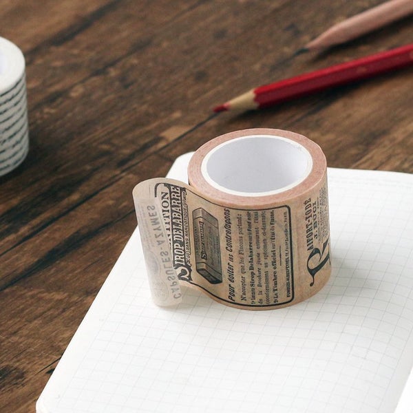 Washi Tape Old Newspaper - Bullet Journal Scrapbook Diary Decoration gift wrap Carousel 1
