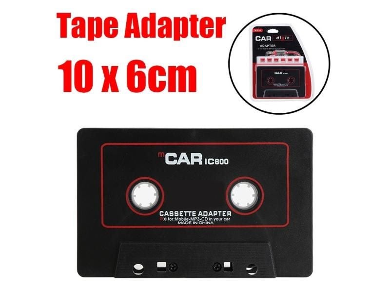110cm Universal Audio Tape Adapter 3.5mm Jack Plug Black Car Stereo Audio Carousel 1