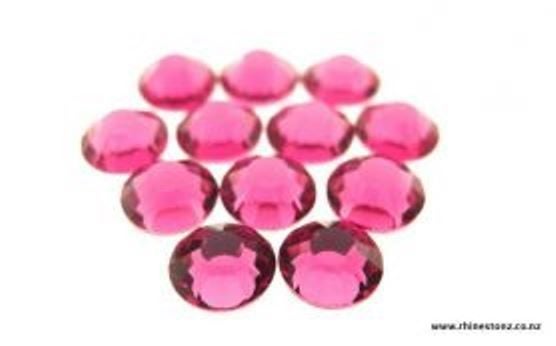 Israeli Pewter Flower Ring - Fuchsia Pink Carousel 3