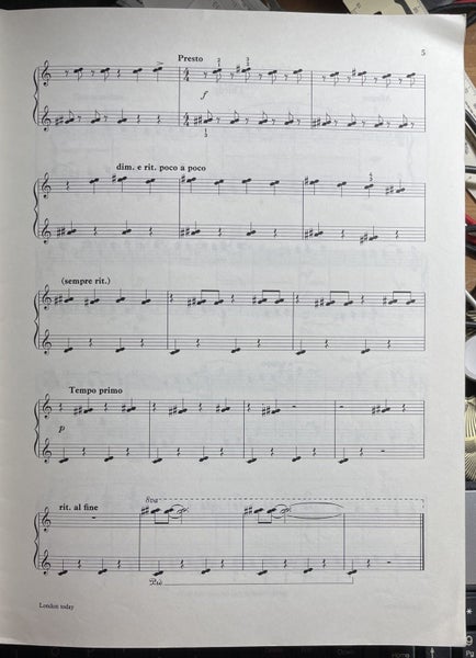 Joan Last London Today 8 Imaginative studies Piano Solo Grade IV-V Carousel 3
