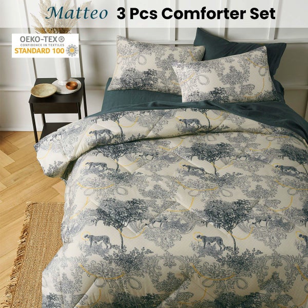 Big Sleep 3 Piece Matteo Comforter Set Carousel 2