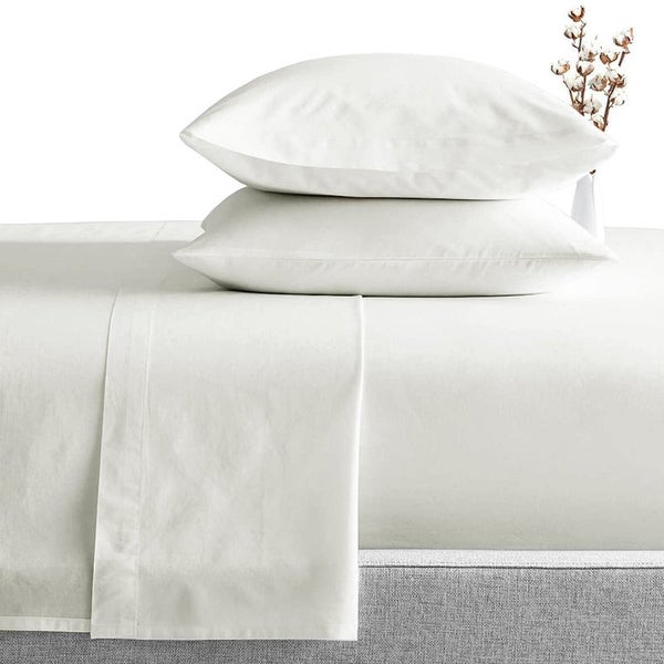 A pair of 1000tc Long Staple 100% Cotton Sateen OffWhite Pillowslips pillowcases Carousel 2
