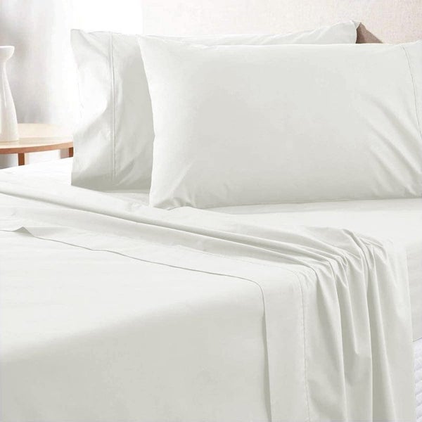 A pair of 1000tc Long Staple 100% Cotton Sateen OffWhite Pillowslips pillowcases Carousel 5