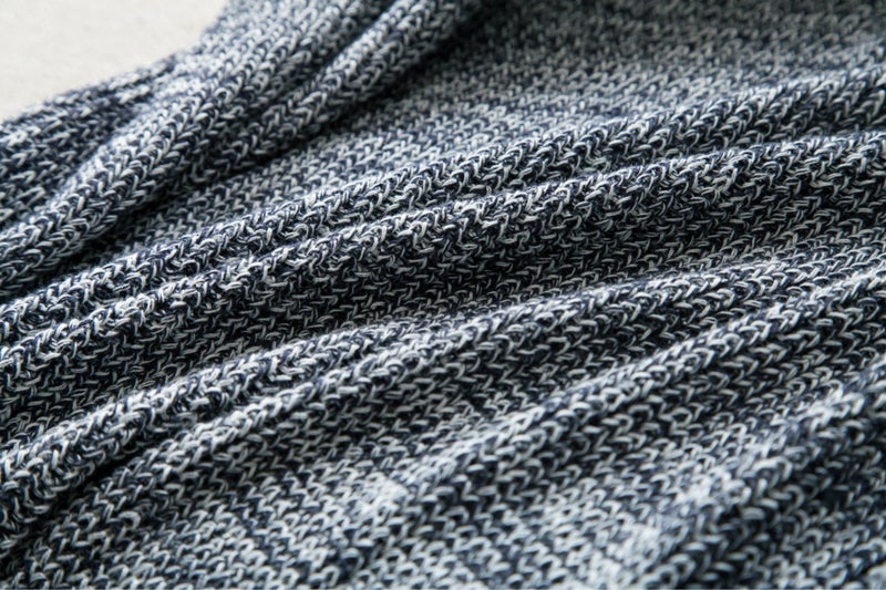 Knitted Cotton Blanket 180x200cm Soft Blanket Home Decor Sofa Bed Throw Rug Grey Carousel 2