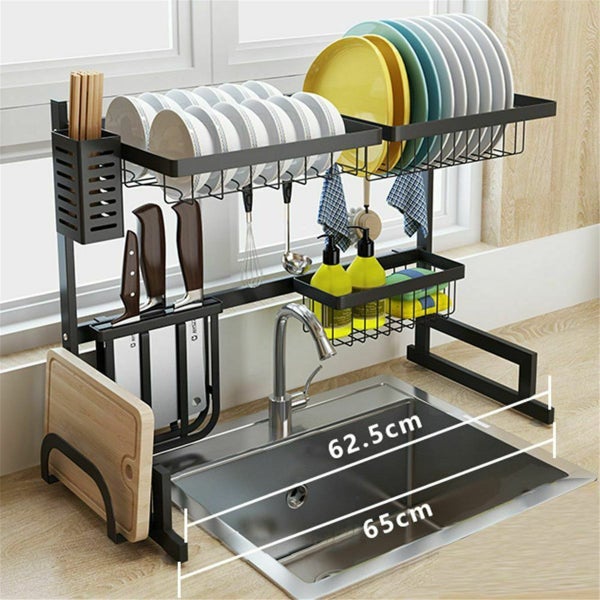 Sink Rack Dish Drainer for Kitchen Carousel 1