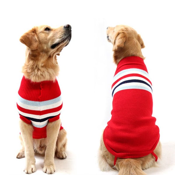 80cm - Length Stripe knit- Lge Dog jumper - 4XL Carousel 1