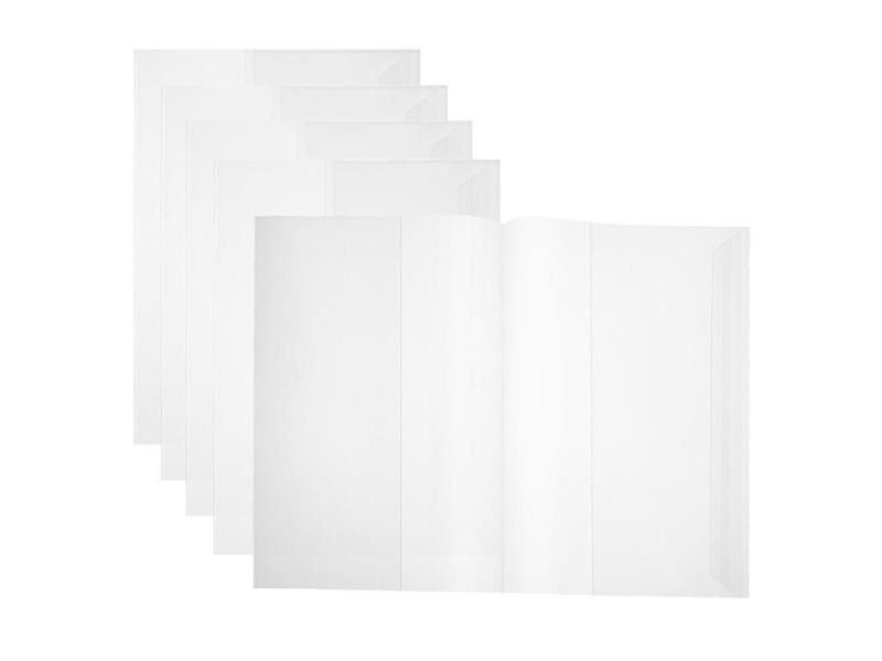 5pcs Textbook Pp Note Book Covers Reusable The Notebook Transparent The Carousel 1