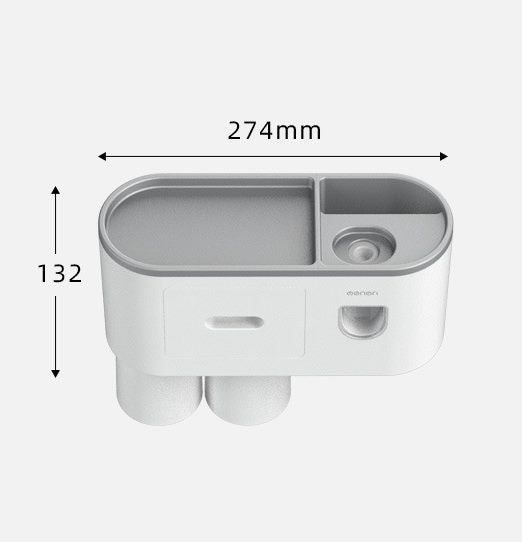 Toothbrush Holders for Bathrooms,Toothbrush Holder with Toothpaste Dispenser Carousel 2