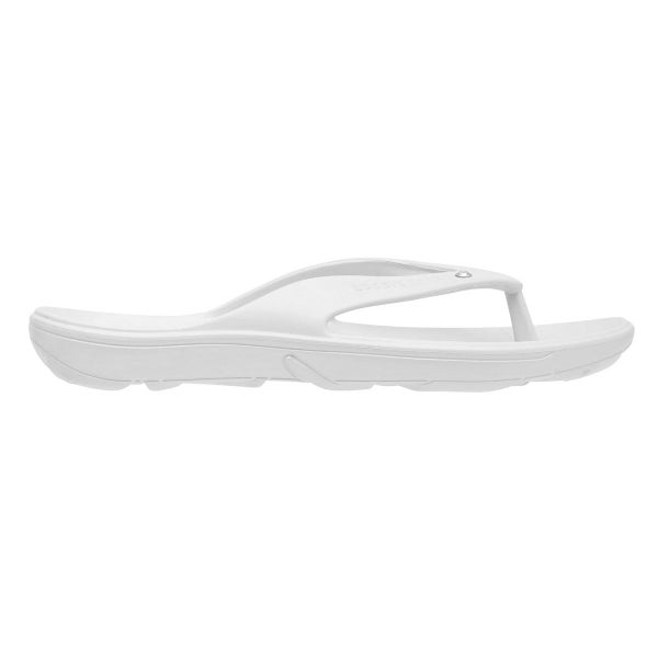 Aussie Soles Starfish 2.0 Medium Arch Thongs - White with Diamante Carousel 2