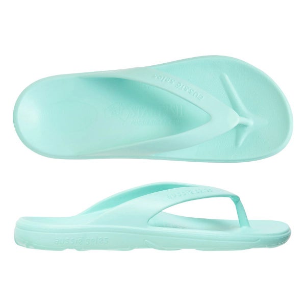 Aussie Soles Starfish 3.3 High Arch Thongs - Aqua Carousel 1
