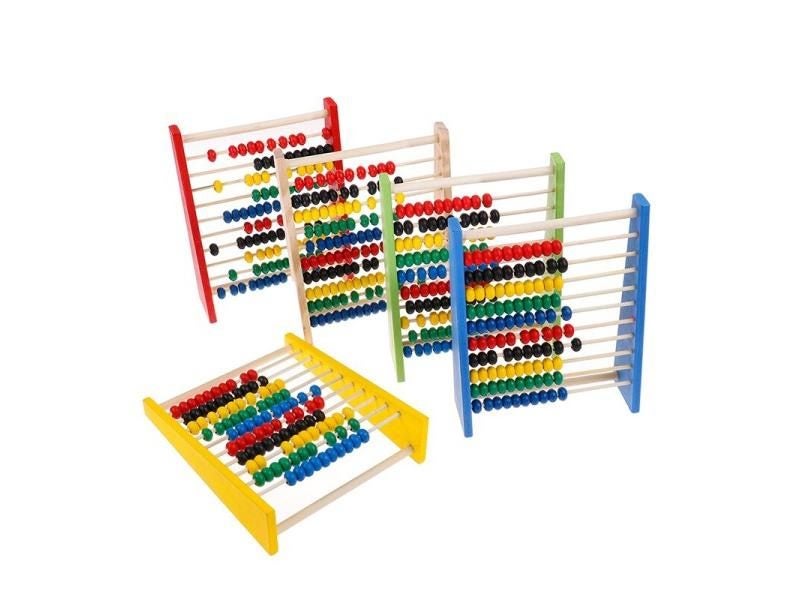 Intelligence Development Wooden Abacus For Kids Mathematics For 3-6 Year Olds Carousel 2