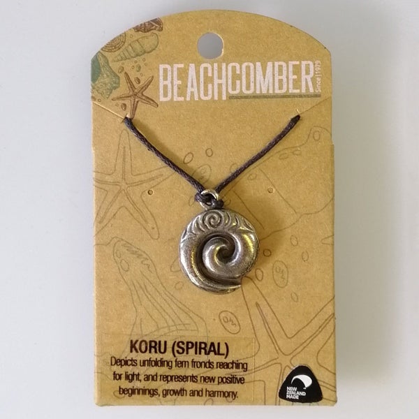 Beachcomber - Pewter Koru Pendant Carousel 1