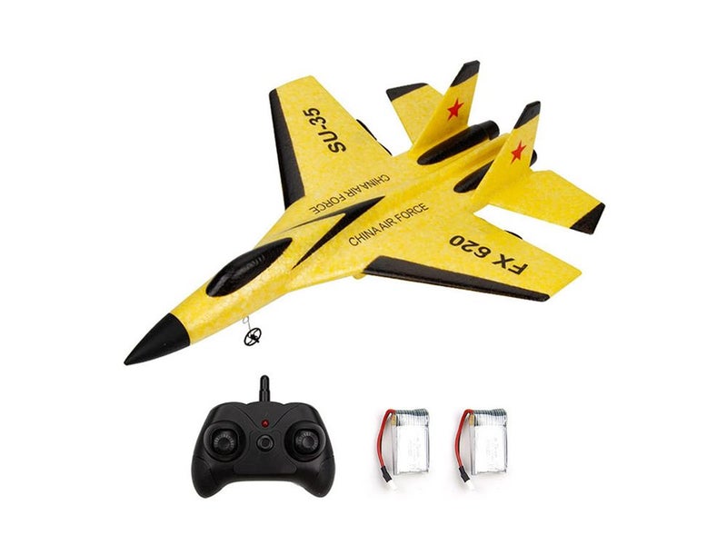 2.4GHz RC Plane Gliding SU-35 Aircraft Model EPP Flight Toys 3-axis Gyro Carousel 1