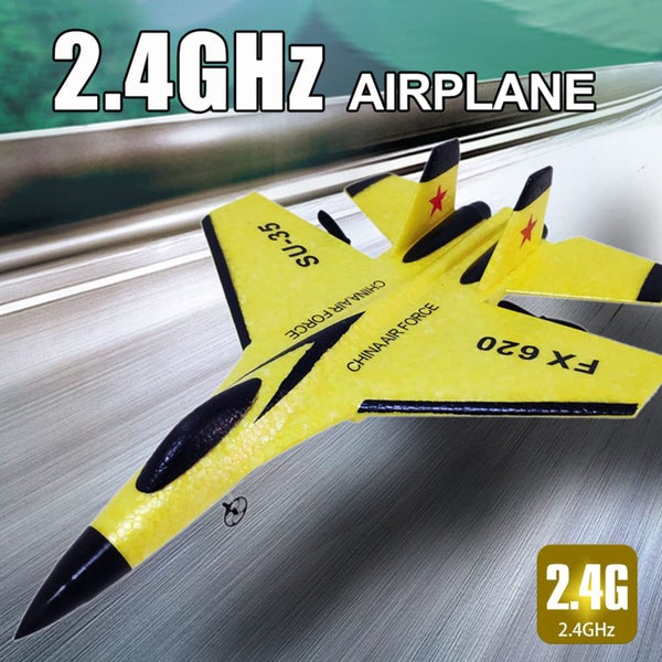 2.4GHz RC Plane Gliding SU-35 Aircraft Model EPP Flight Toys 3-axis Gyro Carousel 2