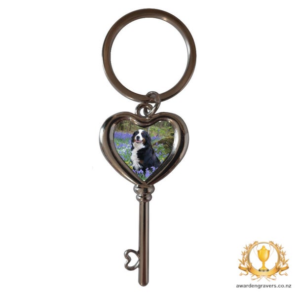 Personalised Heart Key Carousel 2