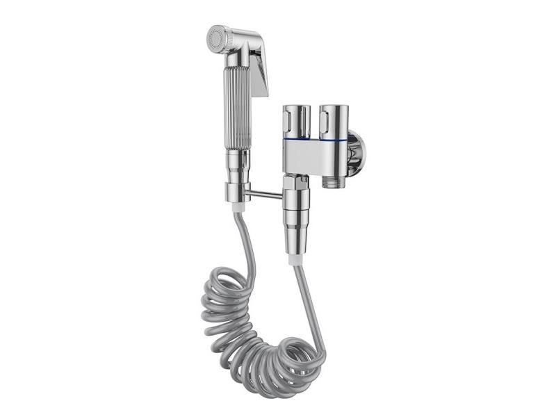 Wall Mounted Toilet Bidet Sprayer Set Brass Double Use Bidets Faucet Bathroom Carousel 1