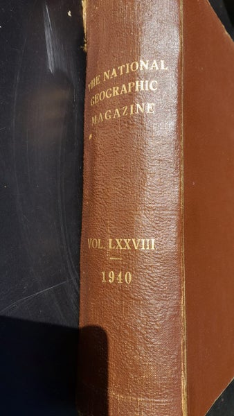 THE NATIONAL GEOGRAPHIC Magazines: January - June and July - December 1940 Carousel 1