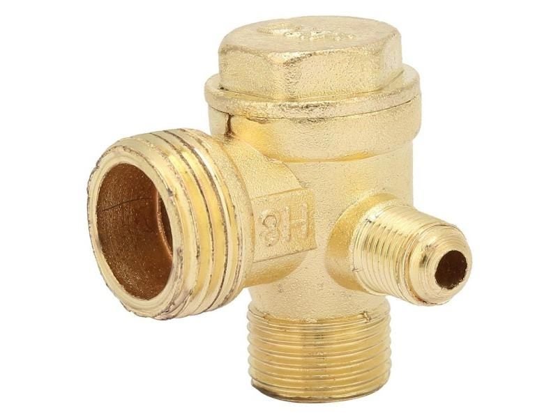 Check Valve Zinc Alloy Three-way Unidirectional Check Valve Connect Pipe Carousel 1