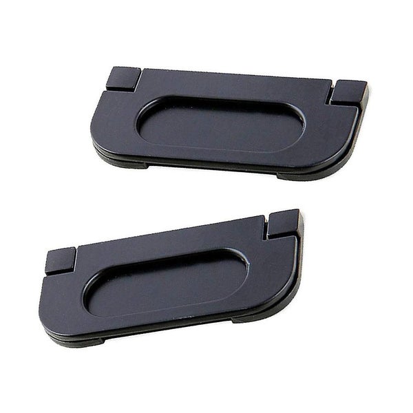2-pack Alloy Recessed Type Handle Flush Door Pull For Pocket Doors, Black Rustpr Carousel 1