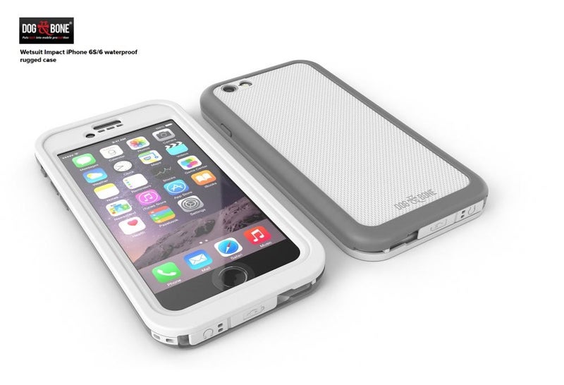 Apple iPhone 6S Dog & Bone Wetsuit Impact Waterproof Rugged Case WHITE Carousel 1