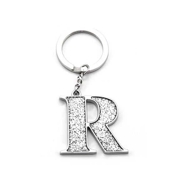 Whitehill Keyrings - Silver Glitter Keyring "R" Carousel 1