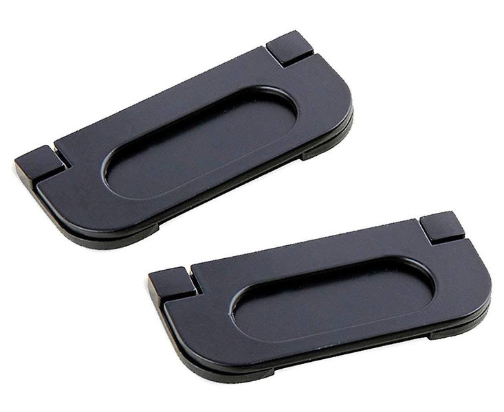 2-pack Alloy Recessed Type Handle Flush Door Pull Compatible With Pocket Doors, Carousel 1