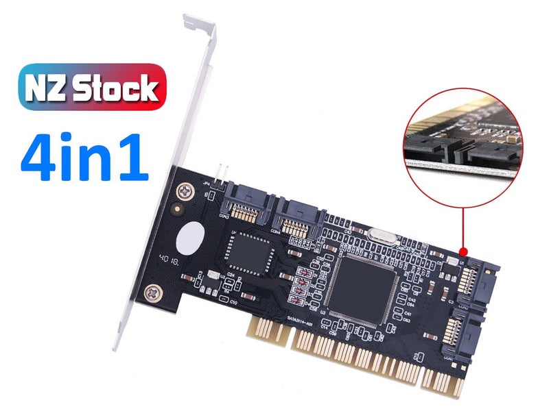 New 4 Ports SATA to PCI Expansion Card on Afterpay Carousel 1